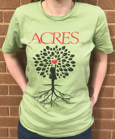Acres USA tree women's t-shirt