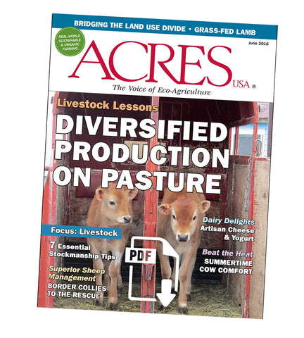 Acres U.S.A. Magazine June 2016 Front Cover
