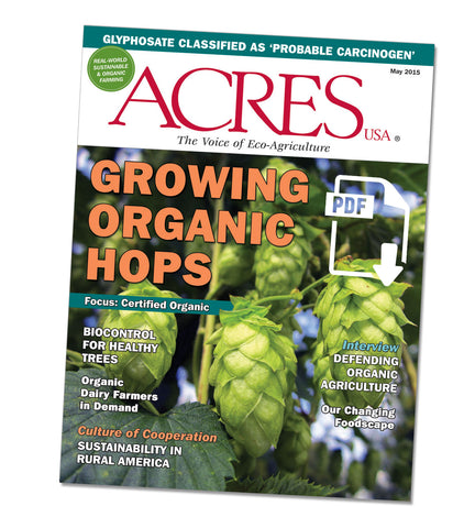 Acres U.S.A. Magazine May 2015 Front Cover