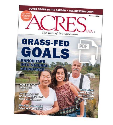 Acres U.S.A. Magazine November 2017 Front Cover