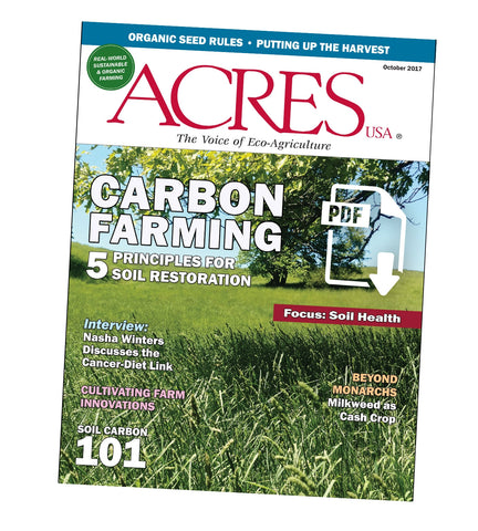 Acres U.S.A. Magazine October 2017 Front Cover