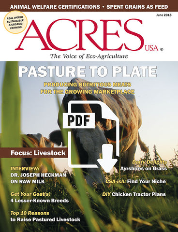 Acres U.S.A. Magazine June 2018 Front Cover